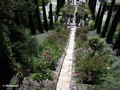 Italienische Blumen-Wassertreppe (von oben)