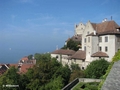 Blick vom Schlossgarten Neues Schloss auf Burg und Bodensee