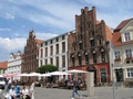 Giebelhäuser am Marktplatz, links Markt 11 vom Anfang des 15. Jhds und rechts Markt 13, das Haus wurde um 1470/80 erbaut 