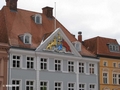 Giebelschmuck am Commandantenhus (Wappen von Schwedisch-Pommern)