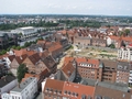 Blick Richtung Trave mit Musik- und Kongresshalle Lübeck