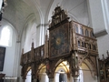 Dom zu Lübeck, Lettner mit Kirchenuhr