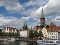 An der Trave, Marienkirche und Petrikirche