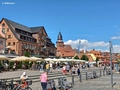 Am Hafen / Im Hintergrund die Marienkirche