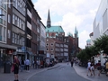 Sandstraße, Blick in Richtung Rathaus/Marienkirche