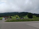 Vor unserem Quartier, der Breitenberg in den Wolken