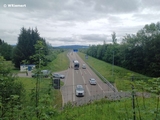 Das Ende der Autobahn 7 / Einfahrt in den Grenztunnel