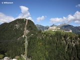Hängebrücke, die Burgruine Ehrenberg
