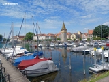 Römerschanze, Blick auf Hafen und Mangturm