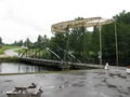 Klappbrücke Kanalvägen im Hafen von Håverud