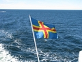 Die Flagge Ålands