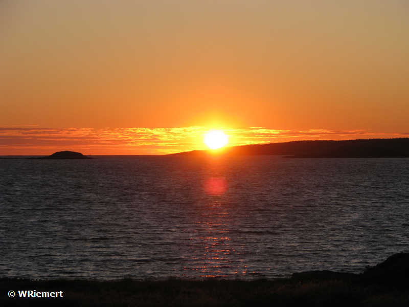 Sonnenuntergang über dem Klosterfjorden
